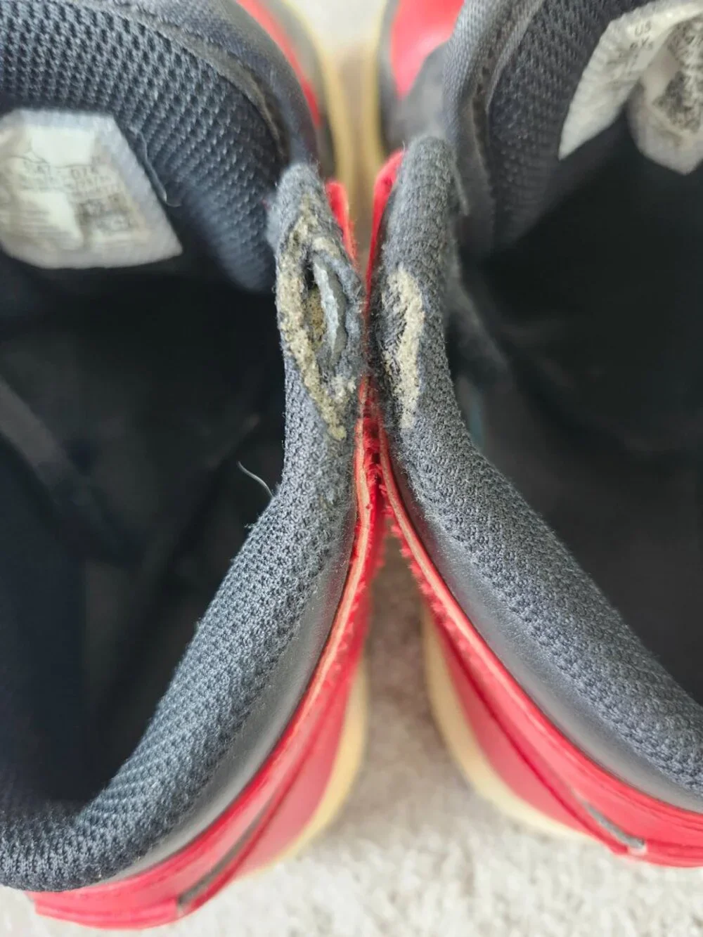 Nike Jordan's Black and Red  / Size: 6Y